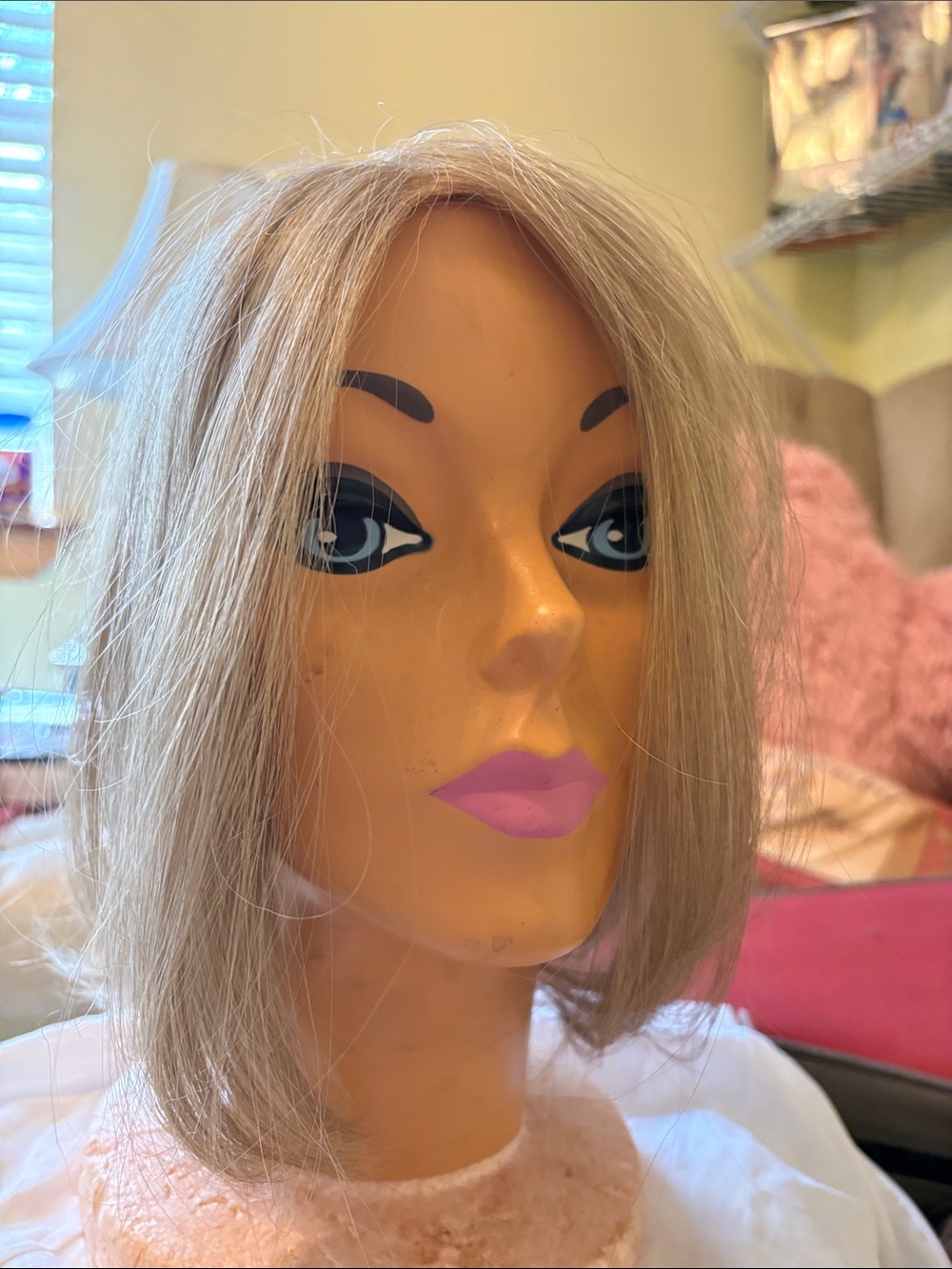 EASY PART HD 12’’ synthetic Light Ash Blonde topper